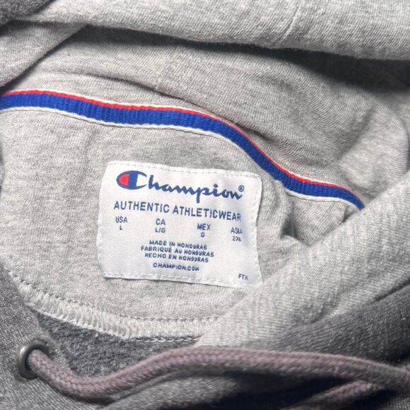 Champion Men's Grey Hoodie - Picture 3 of 3